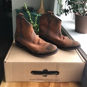 Liberty Black ankle boots